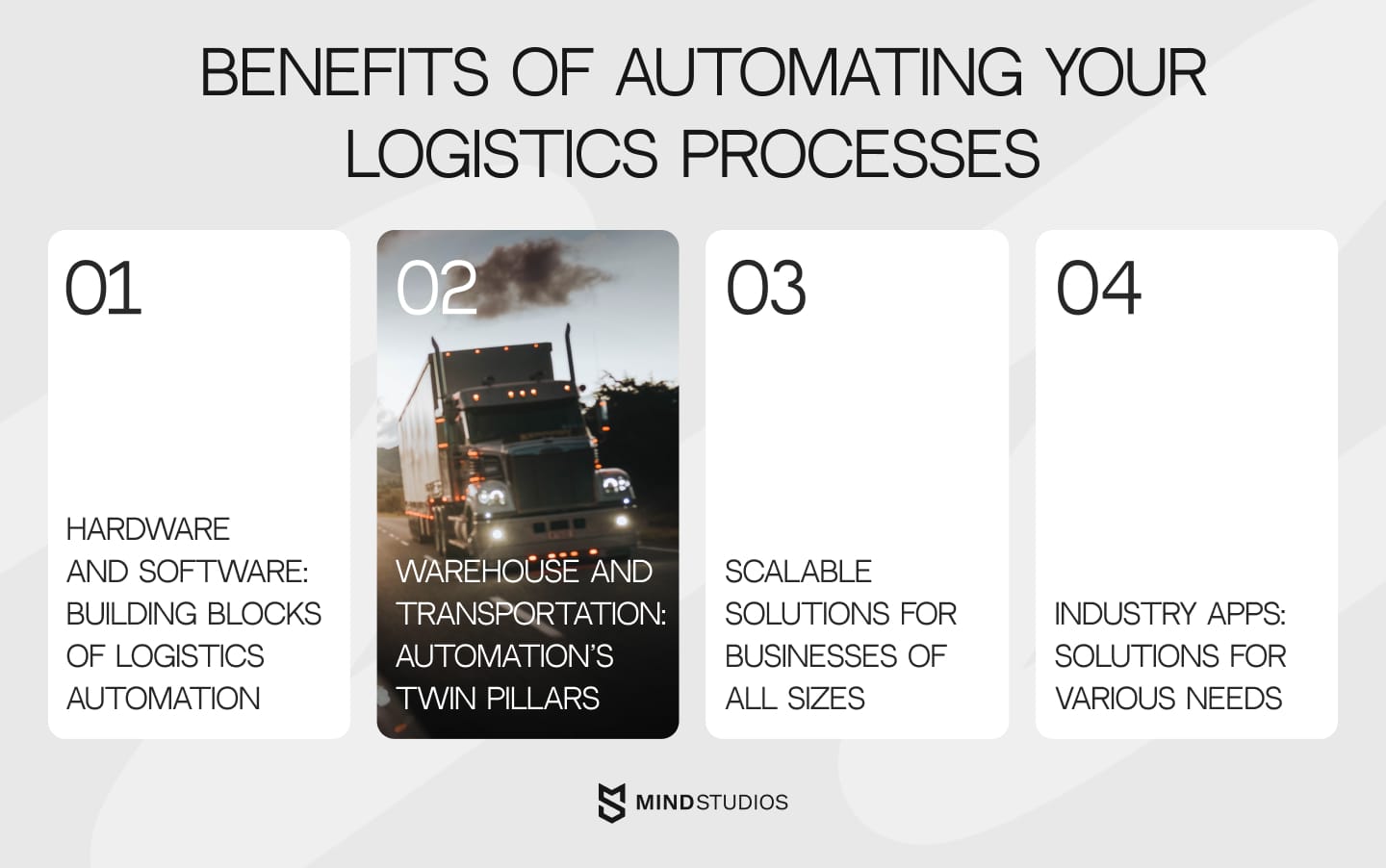 Highlight of benefits of automating logistics processes