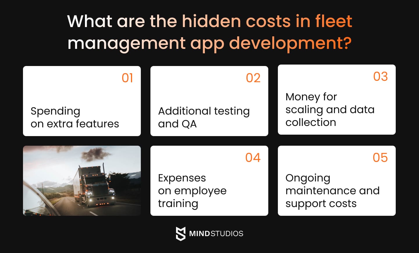 What are the hidden costs in fleet management app development?