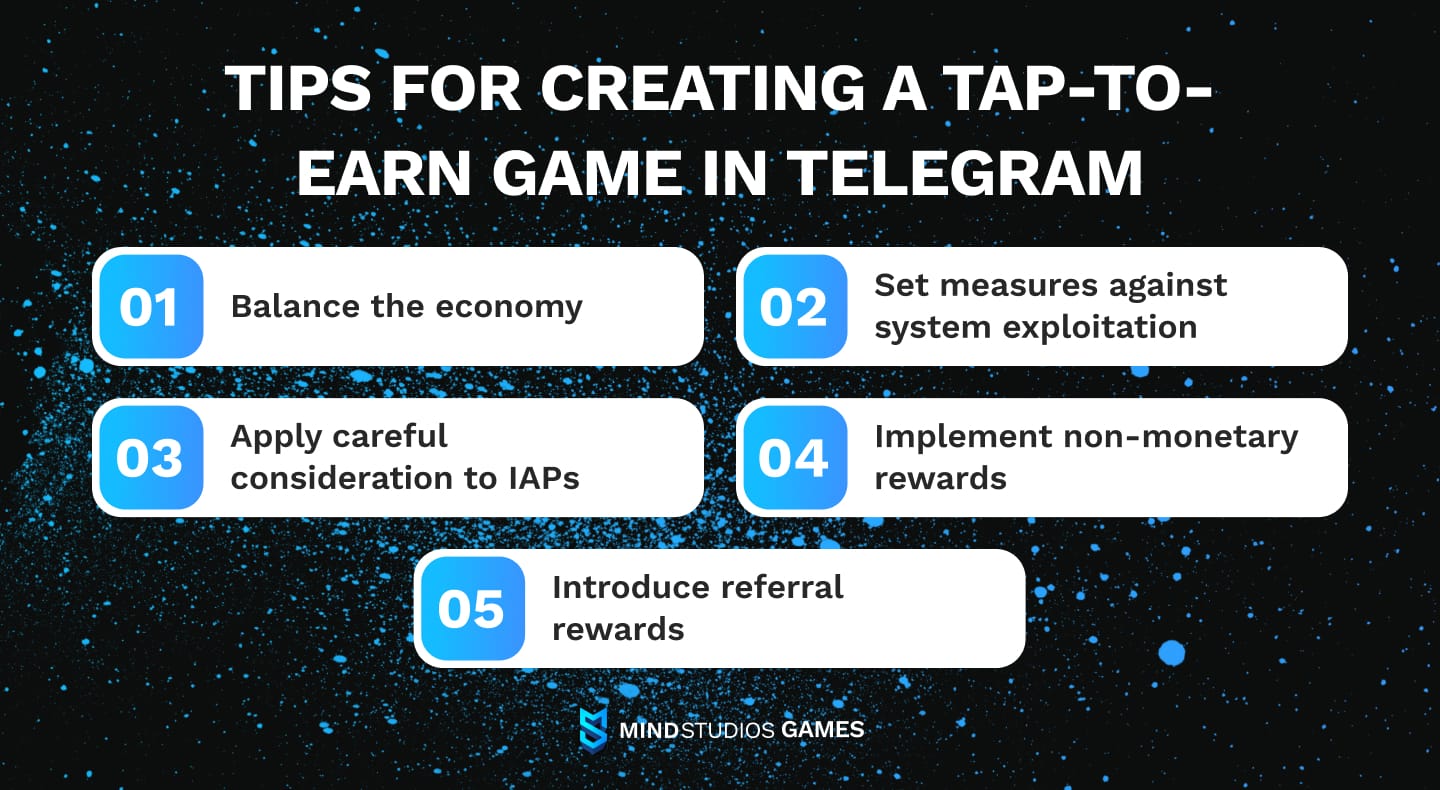 Tips for creating a tap-to-earn game for Telegram