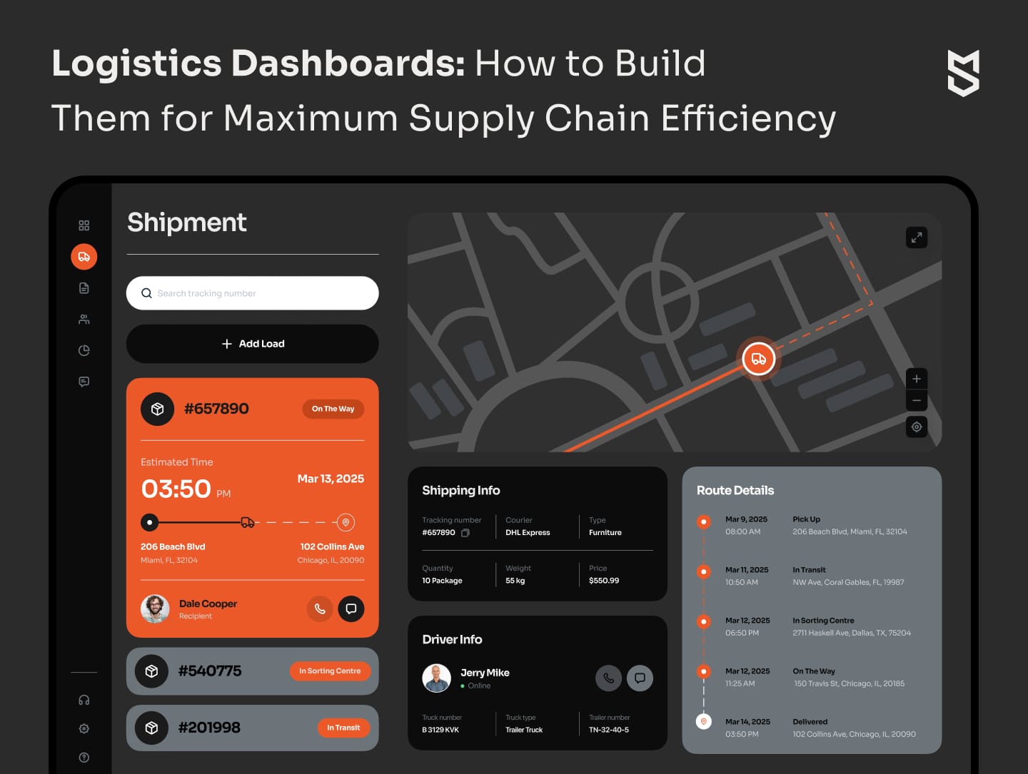 Logistics Dashboards: How to Build Them for Maximum Supply Chain Efficiency