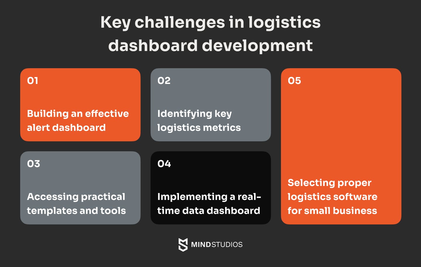 Key challenges in logistics dashboard development