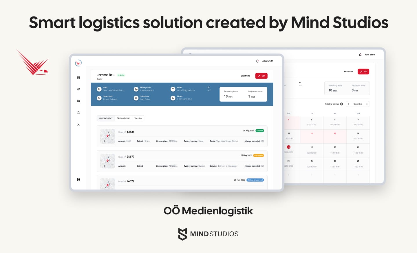 Smart logistics solution created by Mind Studios