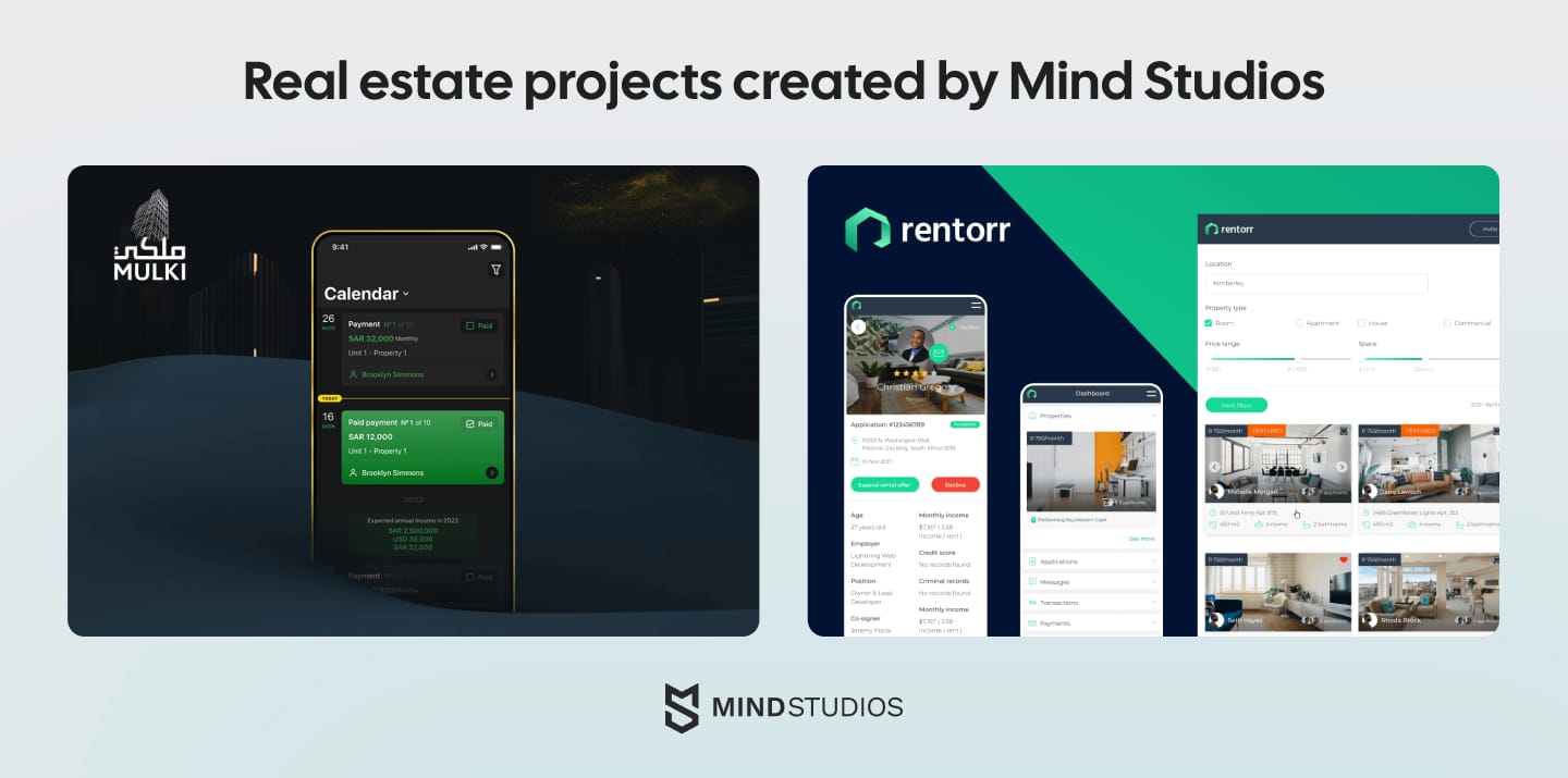Real estate projects created by Mind Studios