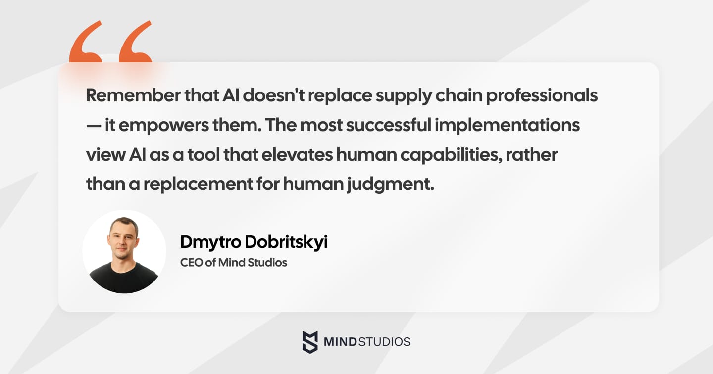 the role of ai in supply chain management