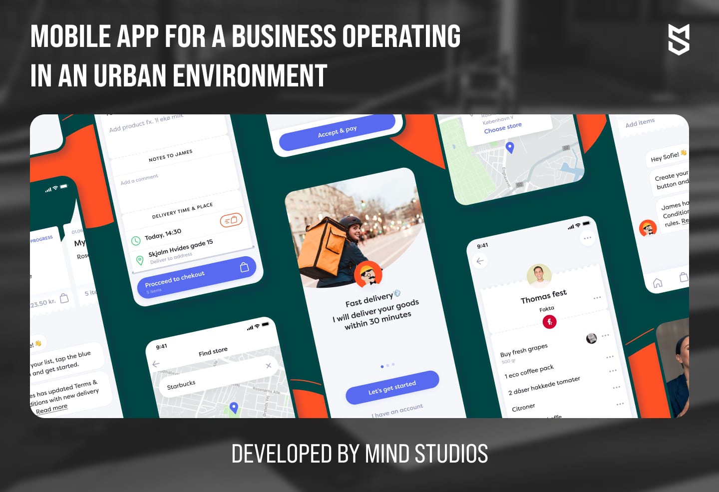 Mobile app by Mind Studios for a business operating in an urban environment