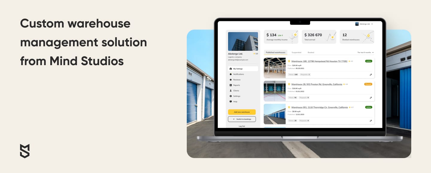 Custom Warehouse Management Solution from Mind Studios