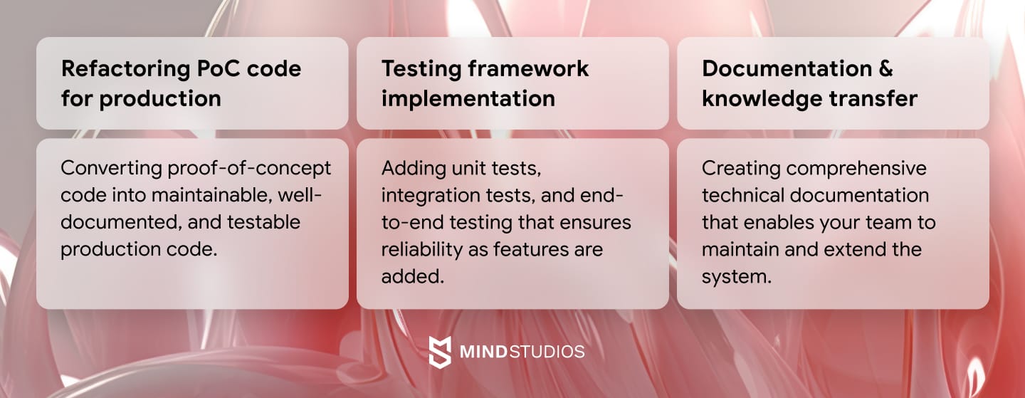 Code quality and maintainability
