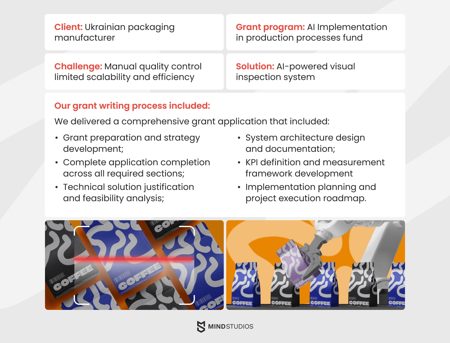 Mind Studios' grant writing project