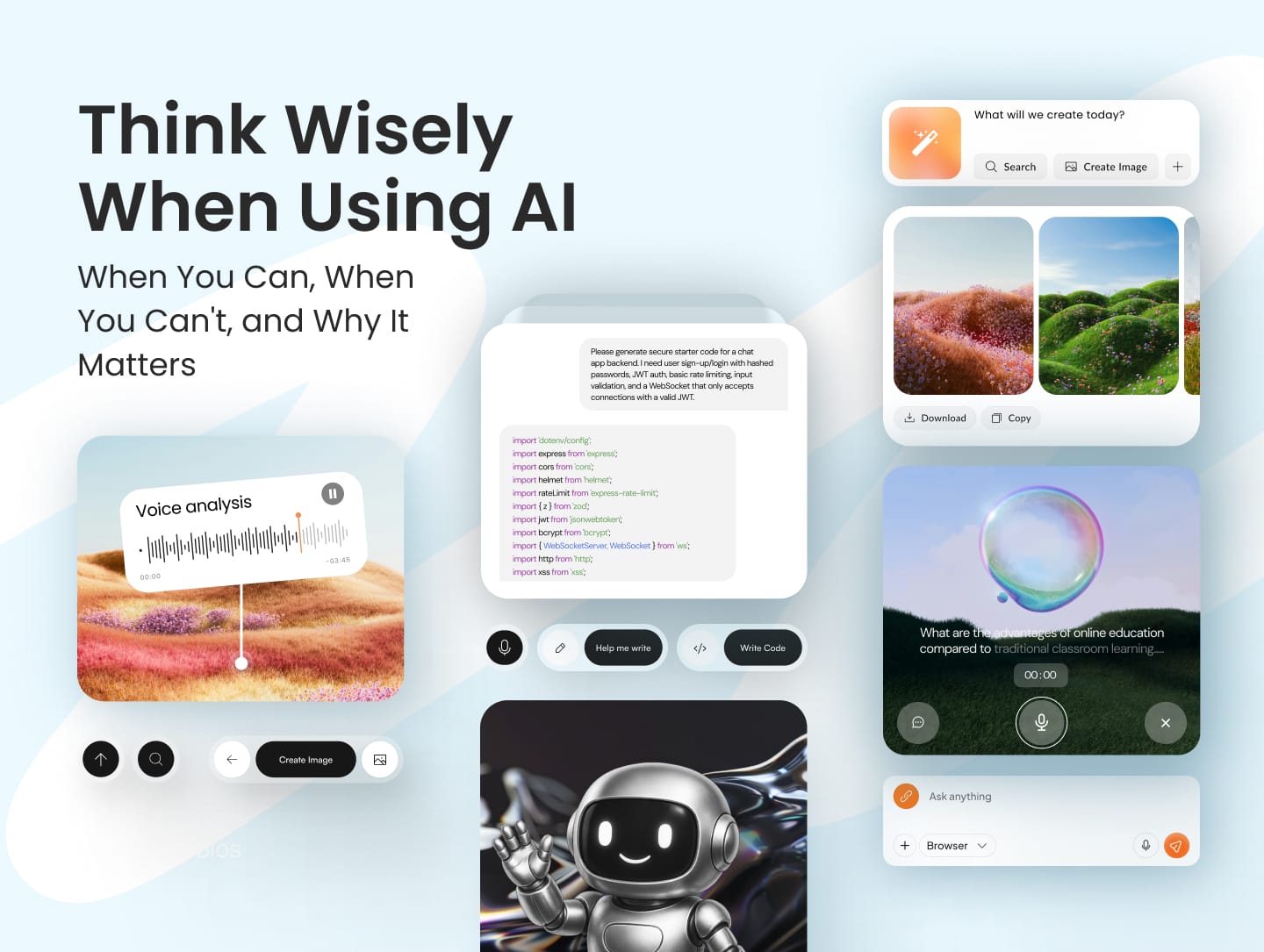 Think Wisely When Using AI: When You Can, When You Can't, and Why It Matters