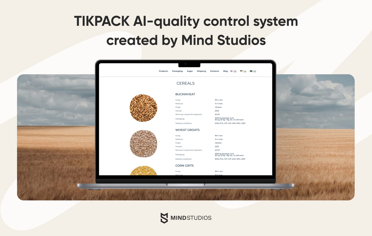 TIKPACK AI-quality control system created by Mind Studios