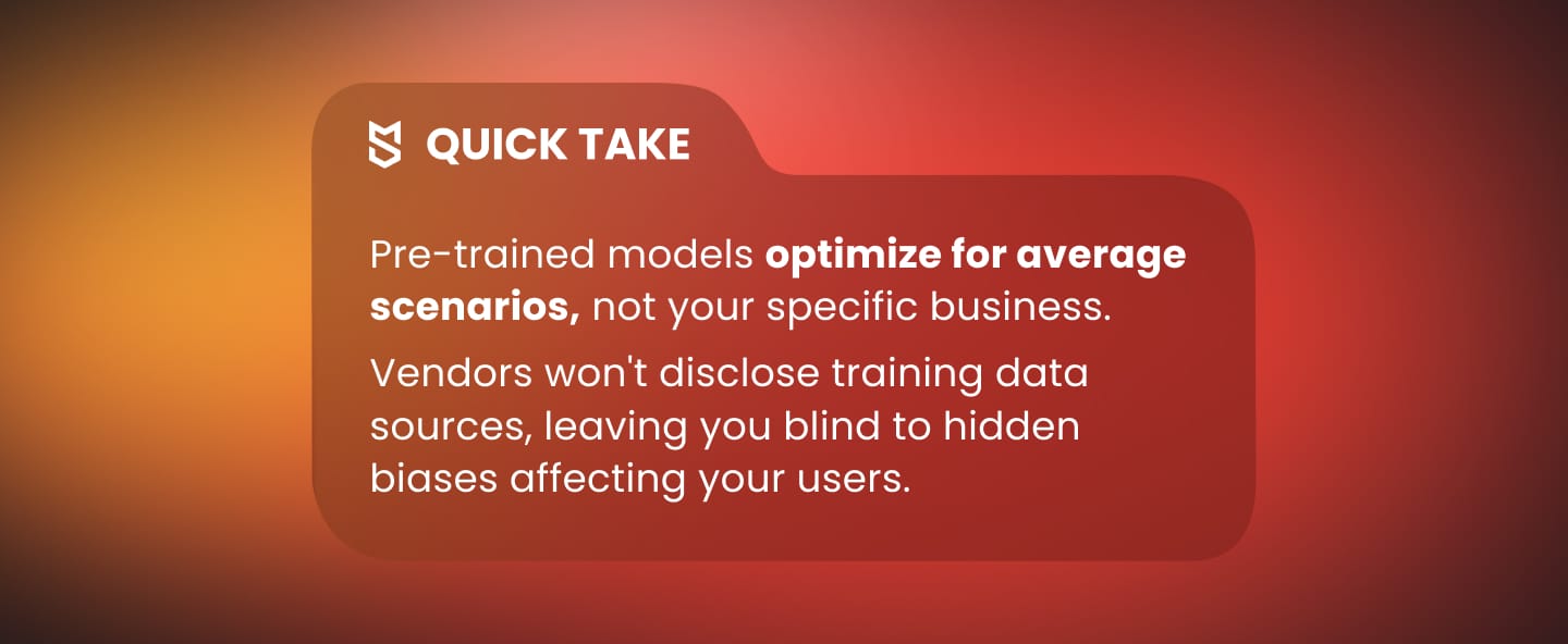 Why off-the-shelf AI is rarely enough