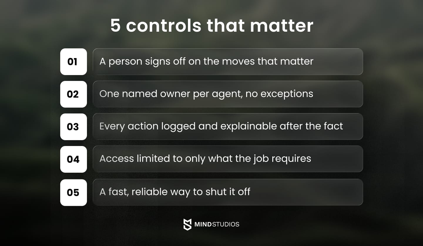 5 controls that matter