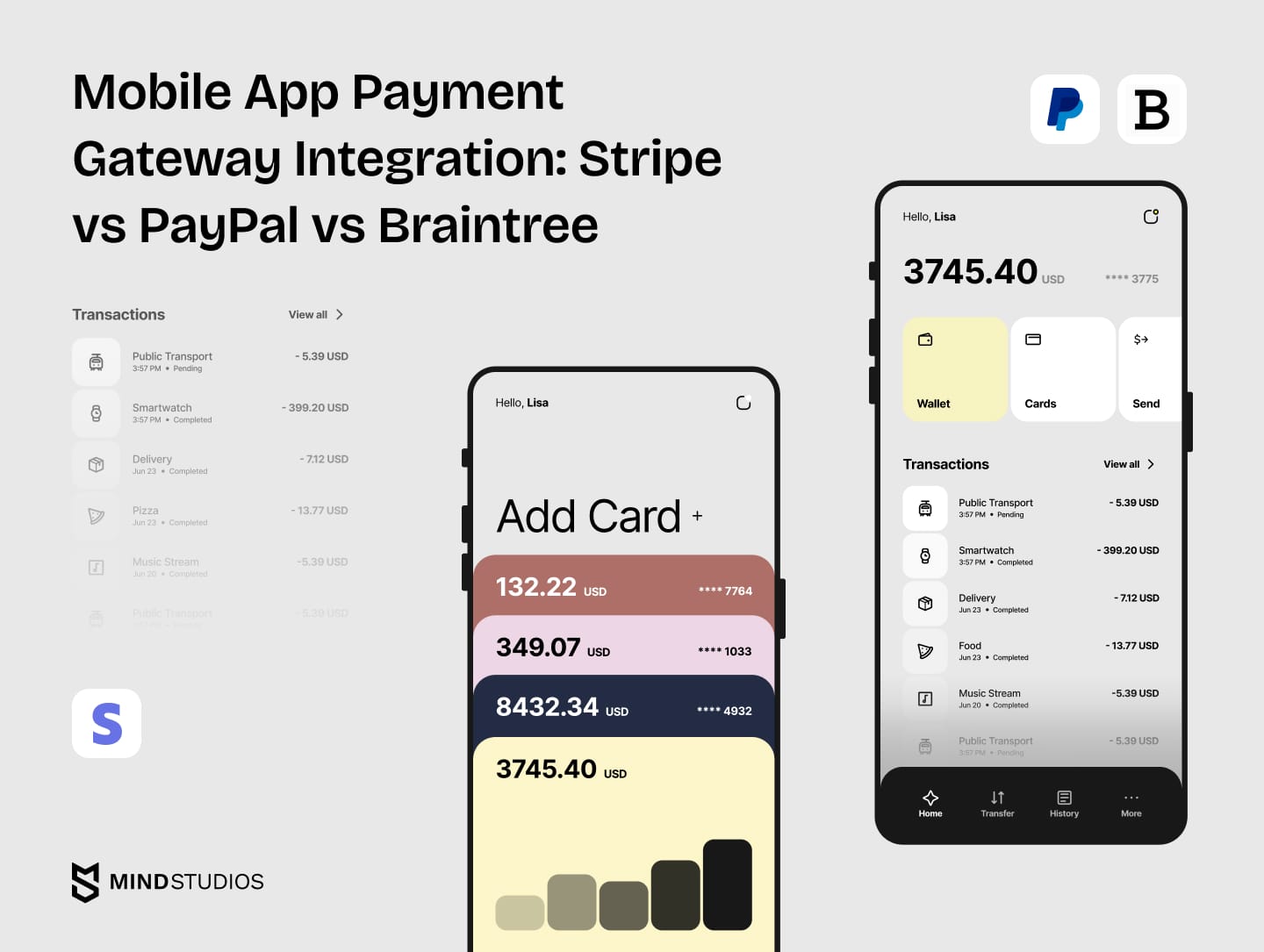 Mobile App Payment Gateway Integration: Stripe vs PayPal vs Braintree