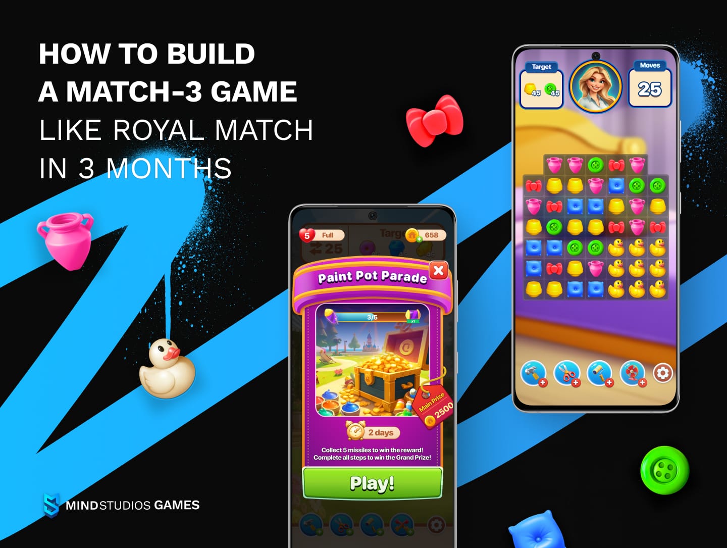 How to Build a Match-3 Game Like Royal Match in 3 Months