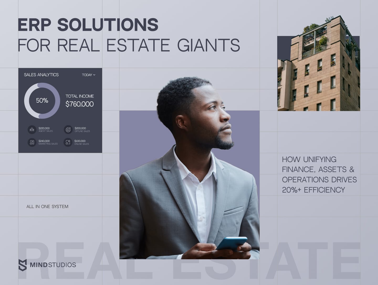 ERP Solutions for Real Estate Giants: How Unifying Finance, Assets & Operations Drives 20%+ Efficiency