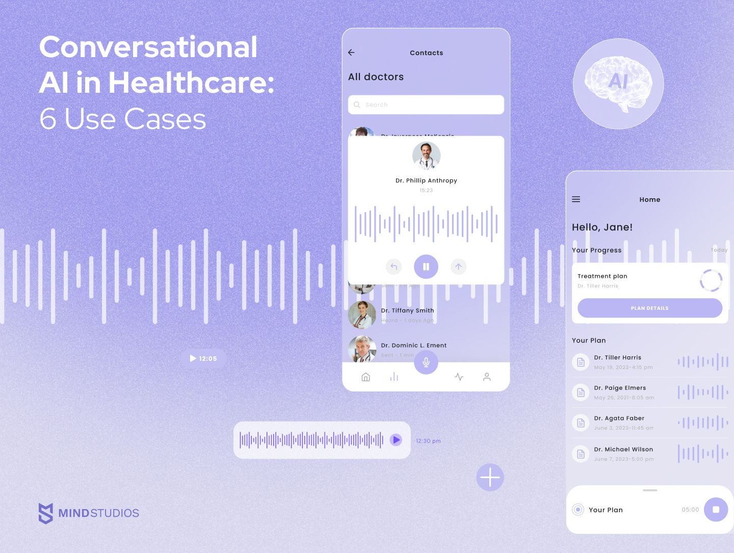 Conversational AI In Healthcare: 6 Use Cases - Mind Studios